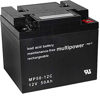 Multipower Bleiakku MP50-12C Zyklen-Type 12,0Volt 50Ah mit M6-Schraubanschluss