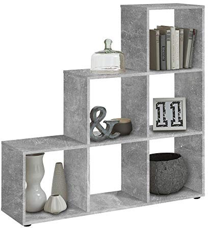 FMD Möbel, 248-001 Mega 1 Raumteiler, holz, beton, grau, Maße 104.5 x 33.0 x 108.0 cm (BHT)