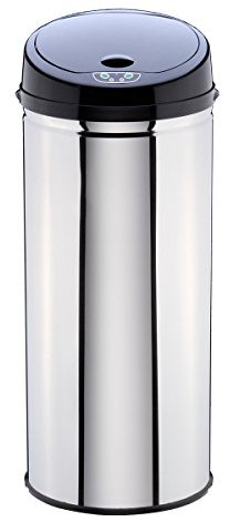 CLEAN HOUSE Poubelle ouverture automatique ronde 42 Litres