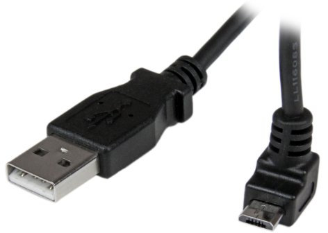 StarTech.com Câble Micro USB 1 m - A vers Micro B coudé 90° vers le haut (USBAUB1MU)