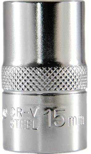 Steckschlüsseleinsatz 1/2”, 6-kant, 15 mm