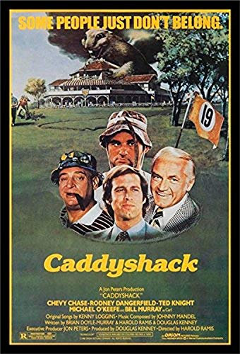 Buyartforless IF PW 50830 1.25 Black Plexi Gerahmtes Poster Caddyshack 1980 36 x 24 Filmposter Comedy Classic Chevy Chase Rodney Dangerfield Ted Knight Michael O'Keefe Bill Murray