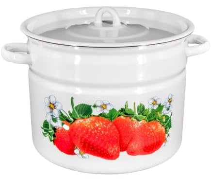 Emaille Kochtopf Topf 7 Liter ca 22cm Durchmesser/Retro Nostalgie Geschirr