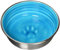 Loving Pets Le Bol Glazed Interior Stainless Steel Dog Bowl Non-Slip Dishwasher Safe Durable Pet Dish - Seine Blue - Small (500 ml)