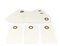 Frau WunderVoll® 50 Anhänger Creme weiß, Rechteck 4 x 8 cm/Papieranhänger, Geschenkanhänger, Gastgeschenk Hochzeit, Vintage, Geschenk, Etiketten, Tags, Geburtstag, Dekoration