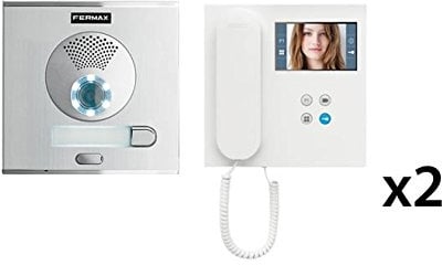 FERMAX Kit vidéo Veo DUOX Plus 1L avec 2 écrans (2 fils)