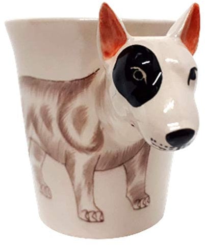 B2SEE Mug-chien-terrier-tasse-3d-ceramique-bull-terrier-animaux-vaisselle-fait Main Enfant Femme Garcon Fille de LTD