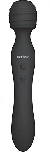 Lustfactor BEATZ | 2in1 Wand Auflegevibrator | Klitoris + G-Punkt Vaginal Vibrator für Sie aus Silikon | 2 x 8 Vibrationsstufen | 2 Motoren | Auflagevibrator | Wasserdicht IP67 | USB aufladbar