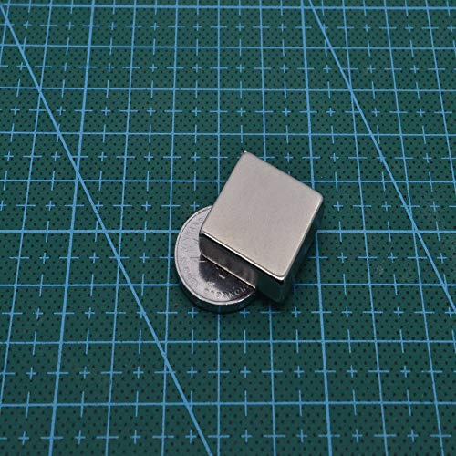 Extrem starke Neodym Quader Block Magnete eckig Größe und Anzahl wählbar N50 N52 20x20x5mm 5 Stück Sehr starke Magnete für Glas-Magnetboards, Magnettafel, Whiteboard, Tafel, Pinnwand, Kühlschrank