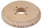 Rosace murale ronde décorative en bois de pin naturel véritable 134 mm de diamètre x 20 mm d'épaisseur – Trous de fixation pré-percés
