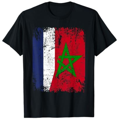 Maroc France Drapeau DE L'AMITIÉ | Maroc T-Shirt