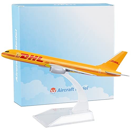 Busyflies Druckguss-Flugzeug-Modell, 16 cm, DHL 757 1:400, Legierung