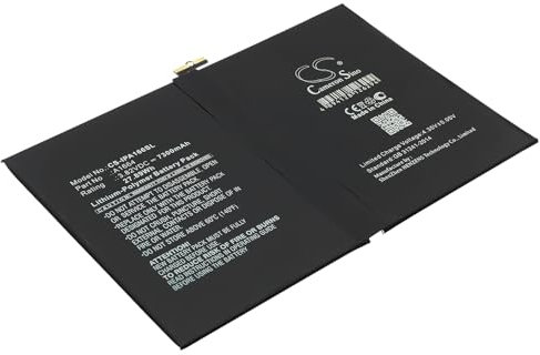 TECHTEK Batterie 7300mAh compatibile con A1673, A1674, A1675, iPad 10.2, iPad 10.2 2019, 7th gen, 6.3, 6.4, Pro 9.7 sostituisce A1664