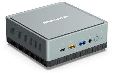 MINIS FORUM Mini PC, UM350 Mini Computer 16 GB DDR4 / 512 GB SSD AMD Ryzen 5 3550H Prozessor Mini Desktop Computer, HDMI-DP- USB C- Anschluss, Radeon Vega 8 Graphics,USB 3.1