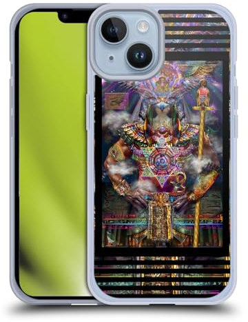 Head Case Designs Offizielle Jumbie Art Horus Götter und Göttinnen Gel Handyhülle Hülle [Militärischer Schutzgrad] Kompatibel mit Apple iPhone 14