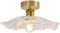 VETCS E14 Plafonniers en laiton à 1 lumière en forme de lotus japonais Plafonnier en verre Maison Salle de bains Plafonnier encastré Couloir Entrée Cuisine Près des luminaires de plafond
