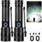 Led Flashlights High Lumens, 200000 Lumens Super Bright Rechargeable Flashlight with 5 Modes