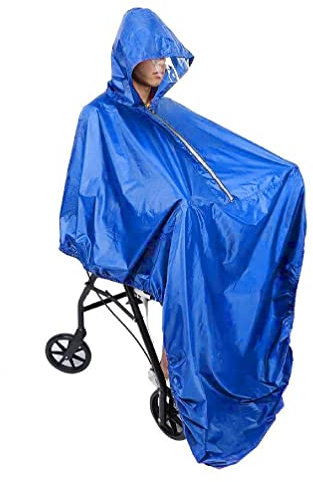 Reflektierender Regenmantel Für Ältere Menschen Wasserdicht Rollstuhl Poncho Abdeckung Wiederverwendbar Haushaltsbedarf Für Damen Und Herren Roller Regenmantel