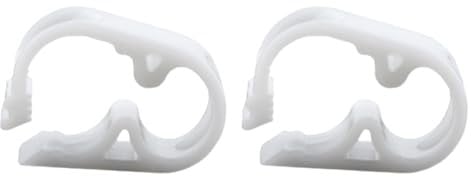3-6mm/0.11-0.23in (2Pcs) Adjustable Water Flow Control Tube Clamps, Small Shut Off Hose Clamp Kit for Feeding Tube Supplies, Waterproof Plastic Peg Tube Clamps