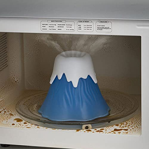Obelunrp Limpiador de microondas de volcán, Limpiador de Vapor de Horno de microondas con vinagre y Agua, vaporizador de Alta Temperatura de Cocina para Limpiar microondas