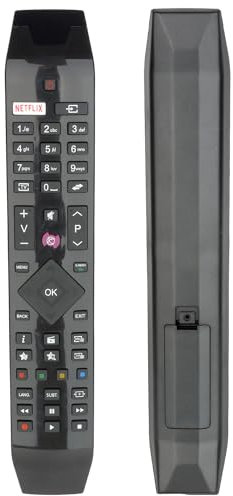 Telecomando RC49141 Compatibile Con Hitachi LED LCD TV 32HB4T41 32HB4T61 32HB4T62 43HB5T62 43HB6T62 32HB5W66 49HB5W62 40HK6W64 43HK4W64 43HK5W64 43HK6W64 Sostituzione Controllore Con NETFLIX Pulsante