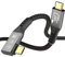 EUDOBEL USB 4 Kabel mit Thunderbolt 4 Kabel,8K@60Hz, 240W,40 Gbit/s USB-C auf USB-C Kable Kurz 0,5m für Thunderbolt 3,Display,iPhone 15Pro,MacBook,Docking Station,SSD,Hub,Typ-C Laptops,eGPU(90 Grad)