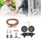 AC Gauge Set, AC Manifold Gauge Set for R410A R22 R134a R404A Refrigerant Vacuum Pump Manifold Gauge Kit Home Car Refrigerant Meter Refrigeration Air Conditioning Line Repair Tools