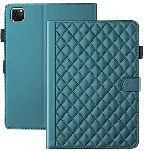 Vaitasy Custodia per iPad Air 13 2025/2024 iPad Pro 12.9 2022/2021/2020/2018 Business Pelle PU Tablet Cover per iPad Pro 12.9 6/5/4/3 Gen con Portafolio Supporto Funzione Verde