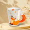 CAIJ 360ml Keramik Kaffeetasse, Fuchs Tasse 3D Tier Kaffeetasse Fuchs Geschenk Tasse Cute Mug Tier Geburtstagsgeschenk für Frauen Männer Mädche Jungen