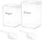 Gzsekken Flour Storage Containers 4L+5L,2 Pack Airtight Plastic Food Containers with Lid and Scoop,BPA-Free Storage Bin for Rice, Grain,Cereal& Dry Food