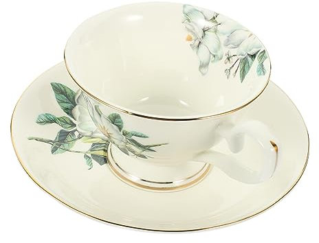 Alipis Taza De Café De Cerámica Con Platillo Elegante Juego De Tazas De Té Tazas De Té De Porcelana Para La Oficina Familiar