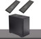 2Pcs Magnetic Fan Dust Filter PC, Magnetic Dust Filter PVC Mesh, Magnetic Frame Computer Fan Grills Dust Mesh for Computer Cooler Fan PSU 4.72x14.17in/120x360mm (Black)