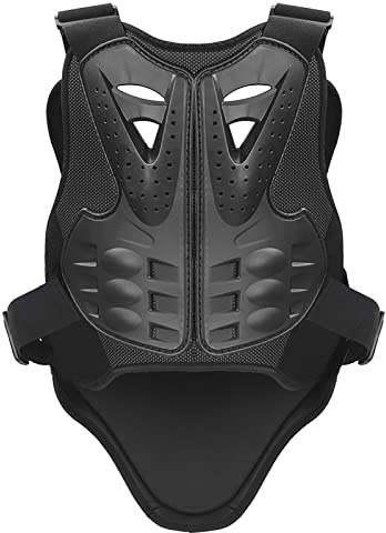 PELLOR Sports Chest Back Spine Chest Protector Vest Anti-Fall Motorcycle Protective Gear Motocross Dirt Bike Body Guard Vest for Cycling Skiing Riding Skateboarding