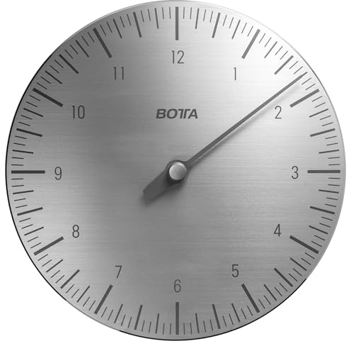 botta UNO Einzeiger Wanduhr aus Aluminium 38 cm