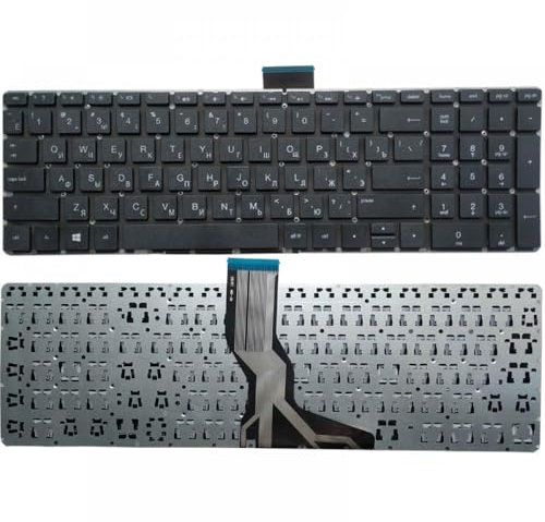 hJNGdU Tastiera Russa Compatibile con Laptop Compatibile con i Modelli H-P 15-BS 15-BR 15-BW 15T-BR 15Q-BU 15T-BS 15Z-BW 250 G6 255 G6 256 G6 258 G6 TPN-C129 TPN-C130(4PCS Nozzle)