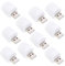GAROZATION 10St USB-Nachtlicht USB-Streifen USB-Feuerzeugadapter LED USB-Laptop tragbares Laptop-Ladegerät W-lan laptop ringlicht laptop leuchte tragbare Lampe USB-Innenlampe Plastik Weiß