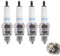4 PCS Bougies D'allumage CR7HSA, Cyclomoteurs Et Motos Filetage 12 Mm, Antiparasitées pour une Performance Moteur Optimisée et une Ignition Efficace Remplacement A7RTC/A7TC/UR4AC/U22FSR-U/U2