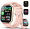 Smart Watch for Men Women, 1.85 HD Screen Fitness Tracker with Bluetooth Calling and Smart Notifications, 112+ Sports Modes Fitness Watch, Fast Charging Smartwatch Suitable for Sports, Rose Gold