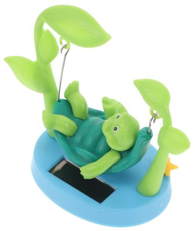 Alipis Sonnenenergie Schildkröte Wackelfigur Lustiges Solarspielzeug für Auto und Büroschreibtischdekoration Einzigartiges mit Zitterndem Kopf und Einfachem Setup