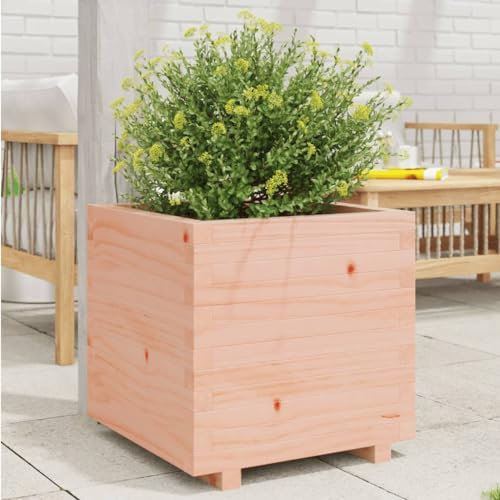 AJJHUUKI Prato & Giardino-Giardinaggio-Vasi & Fioriere-Fioriera da Giardino 50x50x49,5 cm in legno massello Douglas