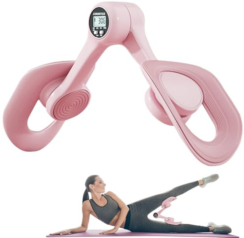 Mineup Entraîneur Pelvien Réglable 0-15 lb, Appareil d'Entraînement du Plancher Pelvien pour Femme, Jambes et Fesses, Compteur Intelligent, Conception Ergonomique