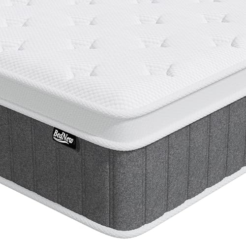 Bednew Matratze 120x200 cm, 31 cm Höhe, H3 Taschenfederkernmatratze