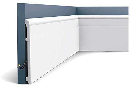 Plinthe haute SX156 qui adoucit la transition mur et sol - L200 x H20,2 x l1,6 cm - ORAC DECOR