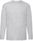 Fruit of the Loom 61-038-0 Long-Sleeved T-Shirt - Grey - X-Large