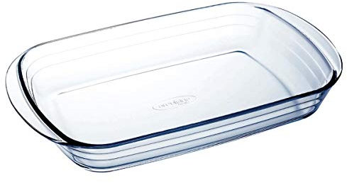 ô Cuisine Ocuisine Vidrio Fuente Rectangular Horno Boro 39x24x6cm Boro Apto Microondas Apto Horno Resistente A Rayaduras