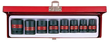 KING TONY 4408SP Impact Socket, 1/2-inch, Set of 8