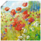 ARTLAND Wanddeko Poster & Kunstdrucke Wandposter 30 x 30 cm Botanik Blumenwiese Mohnblume Malerei Bunt Sommerwiese mit Mohnblumen A1QQ