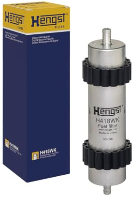 HENGST - Kraftstofffilter H418WK - Hochwertiger Kraftstoff-Leitungsfilter für KFZ - Entfernt Staub und Schmutz aus Otto- oder Dieselmotoren - Schützt das Einspritzsystem
