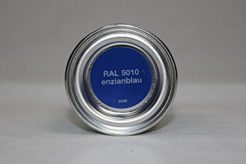 Schöner Wohnen Buntlack 375ml/125ml Lack, DurAcryl,Profidur, Mango,Blau,Papaya,Sand,Cashmere,glänzend,seidenmatt,hochglänzend (Enzianblau RAL 5010, 5 x 125ml)