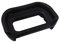 vhbw mirino oculare compatibile con Sony Alpha 6500, 6400, 6600 fotocamera, reflex, DSLR oculare - nero